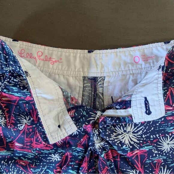 LILLY PULITZER Sparks Fly Glow In The Dark Callahan Shorts Zero - Picture 7 of 15